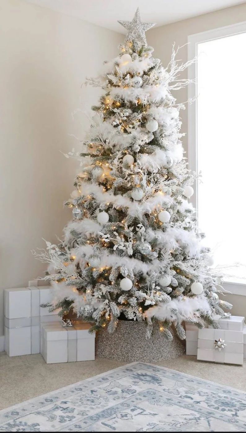 Fur Christmas tree garland