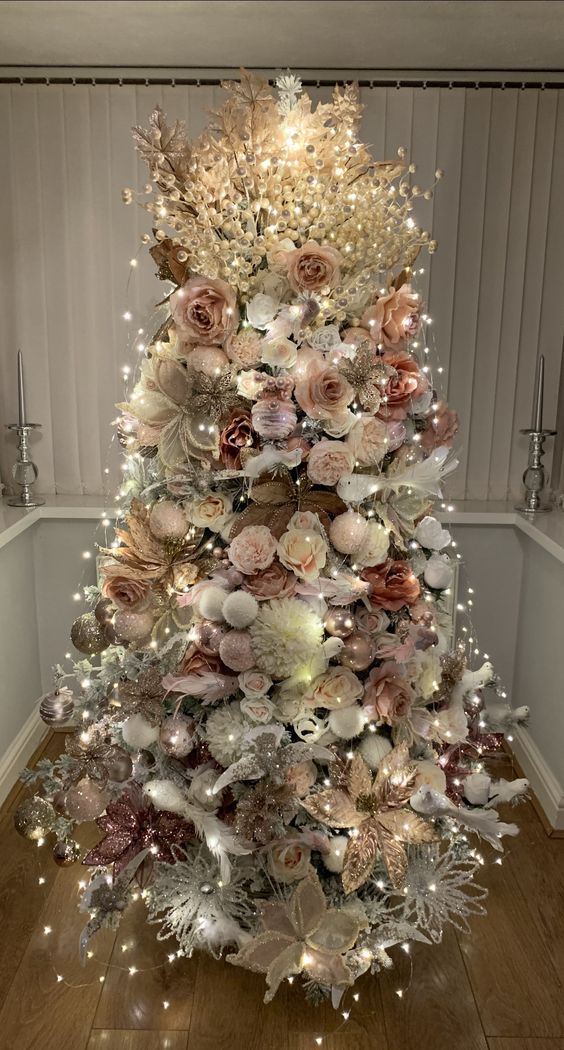 Rose gold Christmas tree