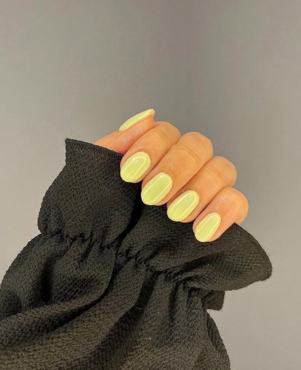 Short Neon Gel Nails