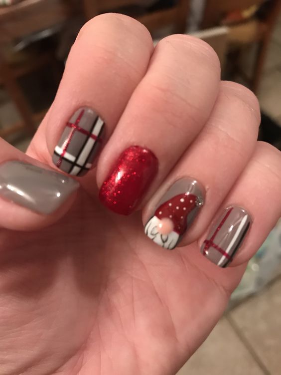 Winter nail art