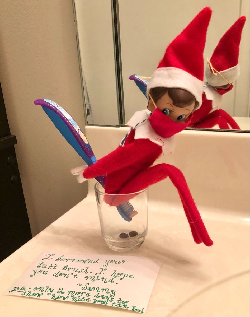 Elf poop & butt brush