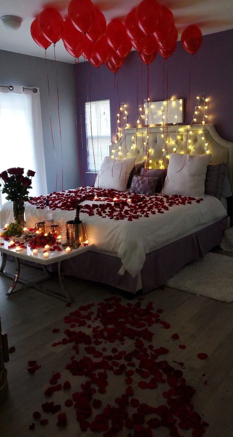 40 Beautiful Wedding First Night Bedroom Decoration Ideas