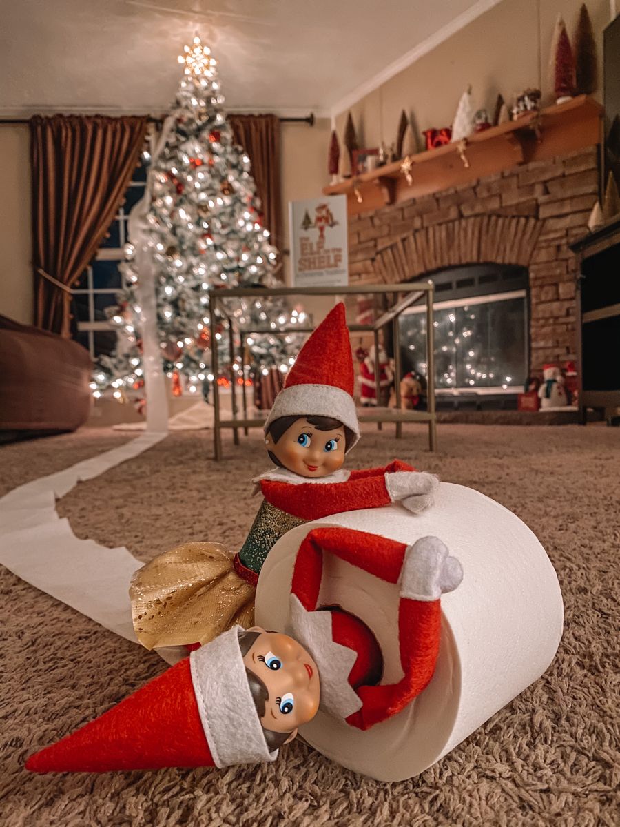 Toilet paper on the Christmas tree