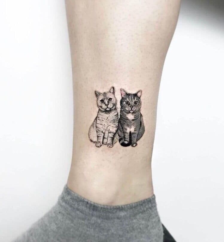 Awesome Cat Tattoo