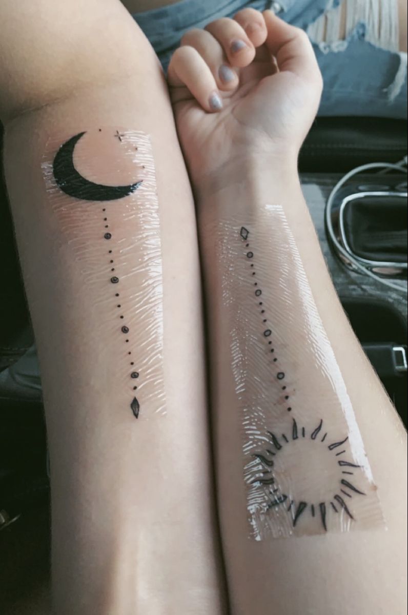 Best friend matching tattoos