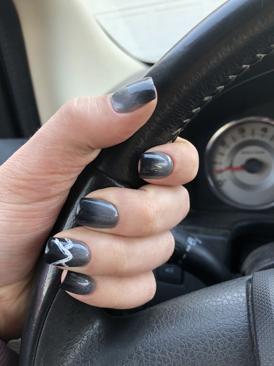 Black Ombré Nails