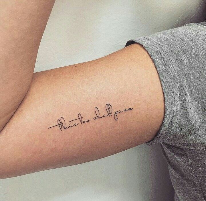 Inner Arm Tattoos in Script