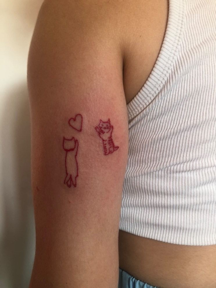 Kitty cat tattoo