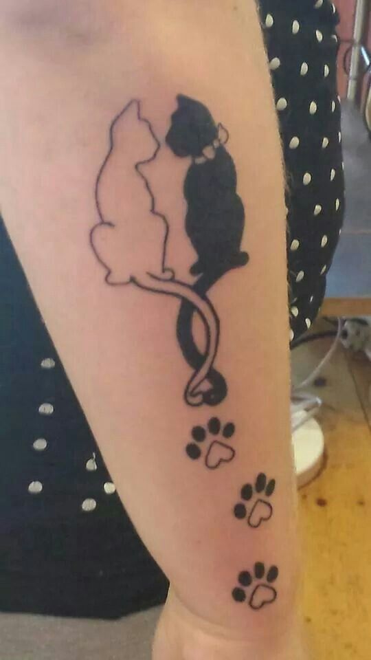 Love Cat Tattoo