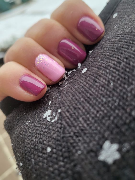 Snowy Day Pink Sparkle