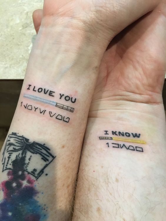 Star Wars Couples tattoo