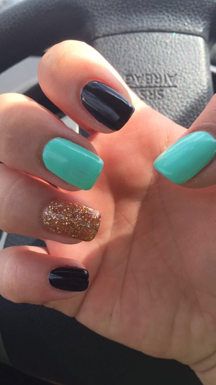 Teal Black Sparkle