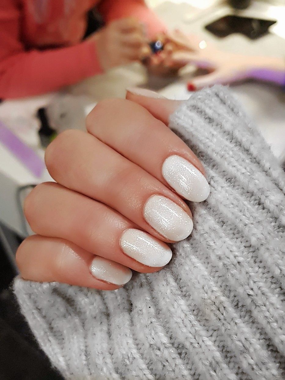 The classic white nails