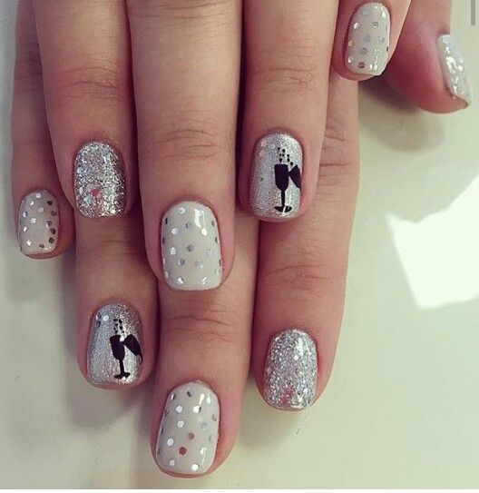 The cute January nails