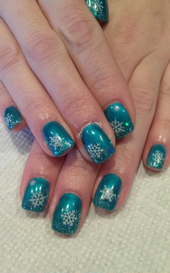 Winter nail art