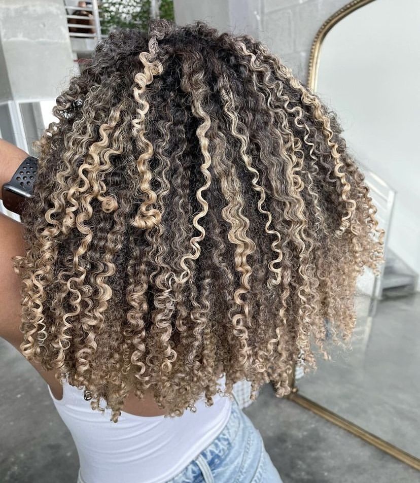 Balayage Curly hair