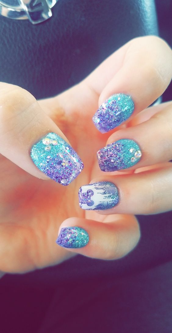 Disneyland nails perfect for any time!
