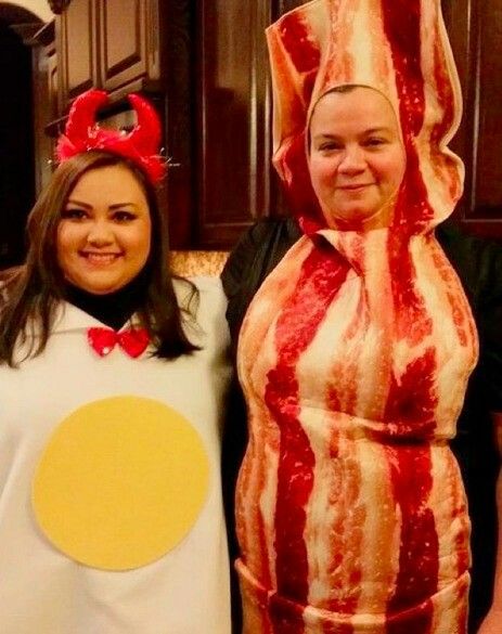 Halloween Costume of Bacon and Eggs