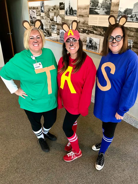 Alvin and the Chipmunks Costume for group of 3!