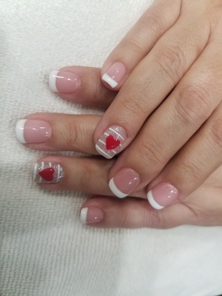 Easy Valentines Nail Art Idea