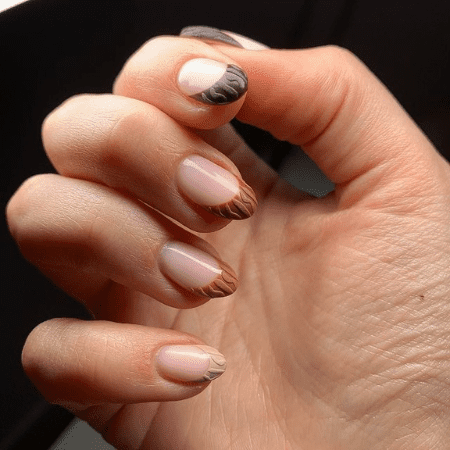 3-d french nails