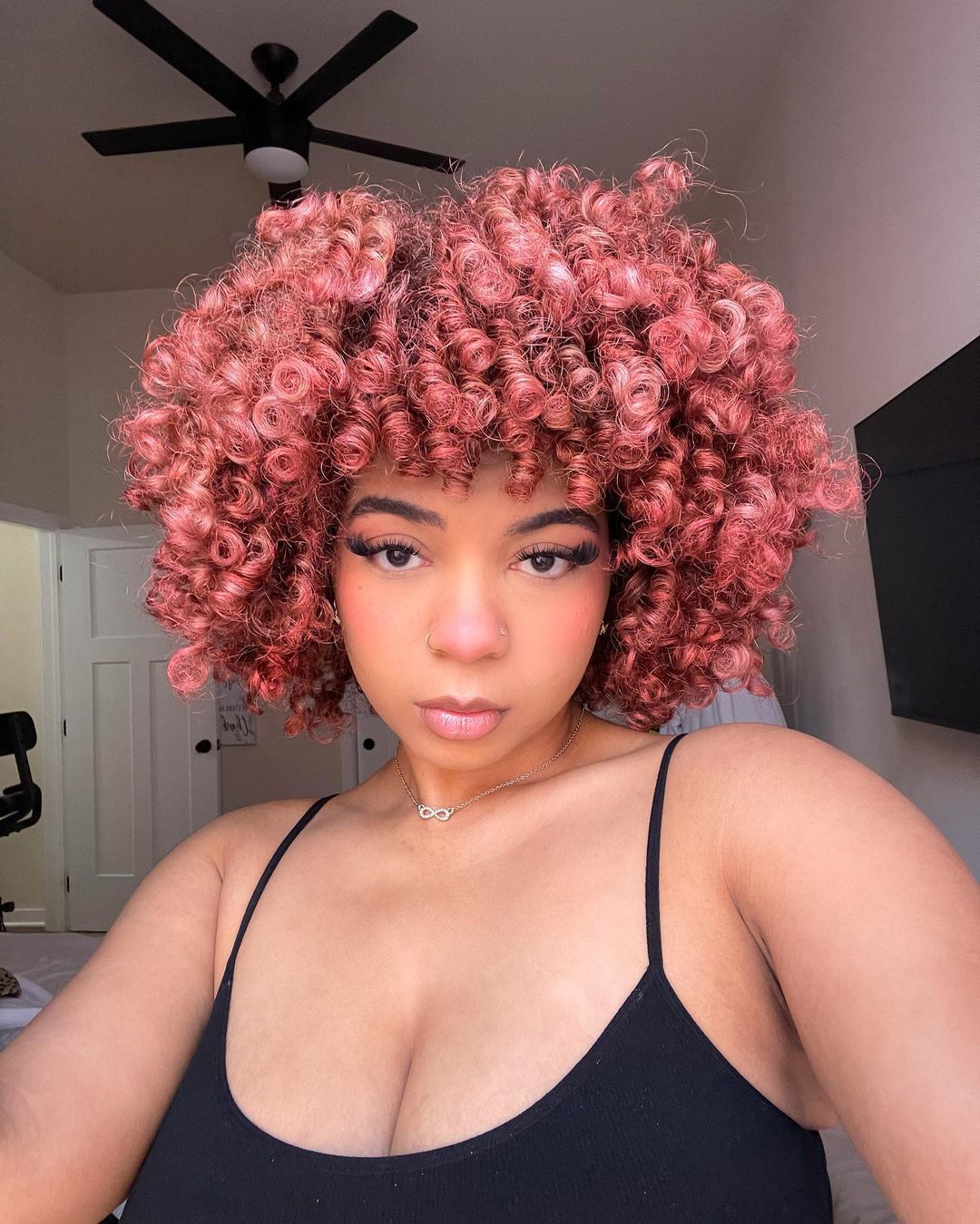 Afro Curly Blonde Hair