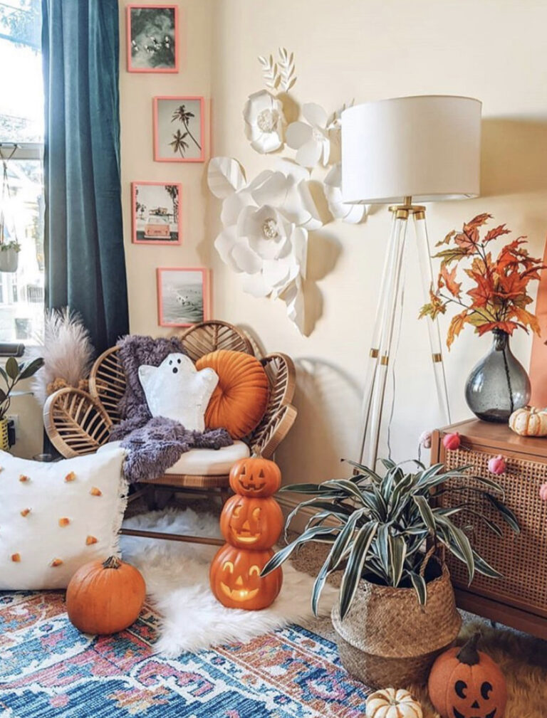 Boho Halloween Seating Area