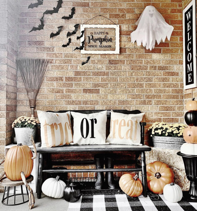 Classic Trick or Treat Porch Pillows