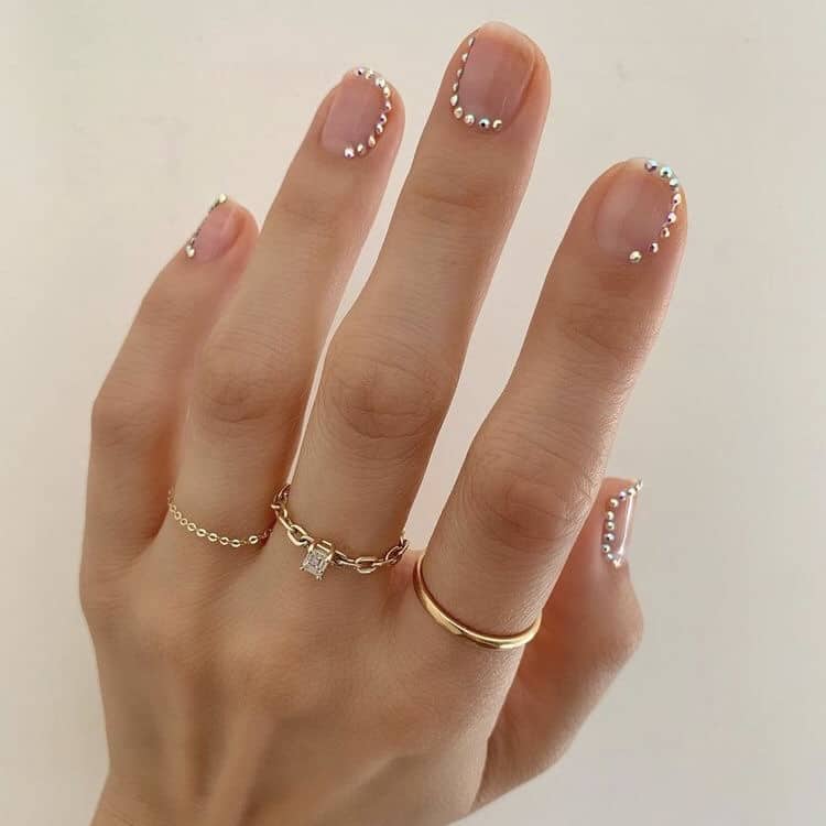 Clear studs nails