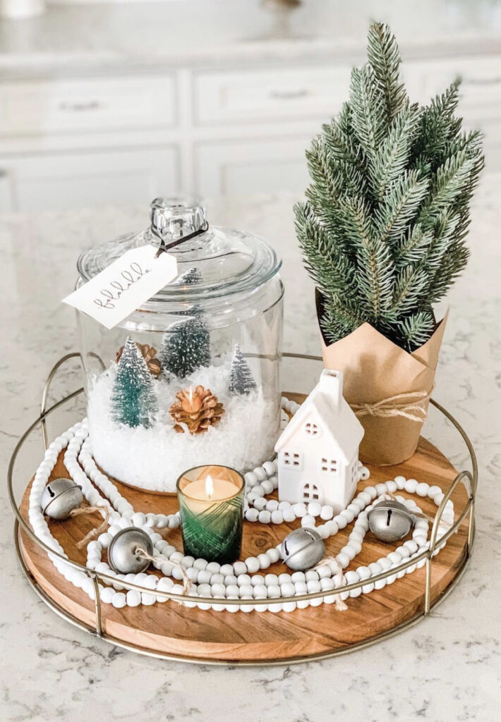 Christmas Tray Centerpiece