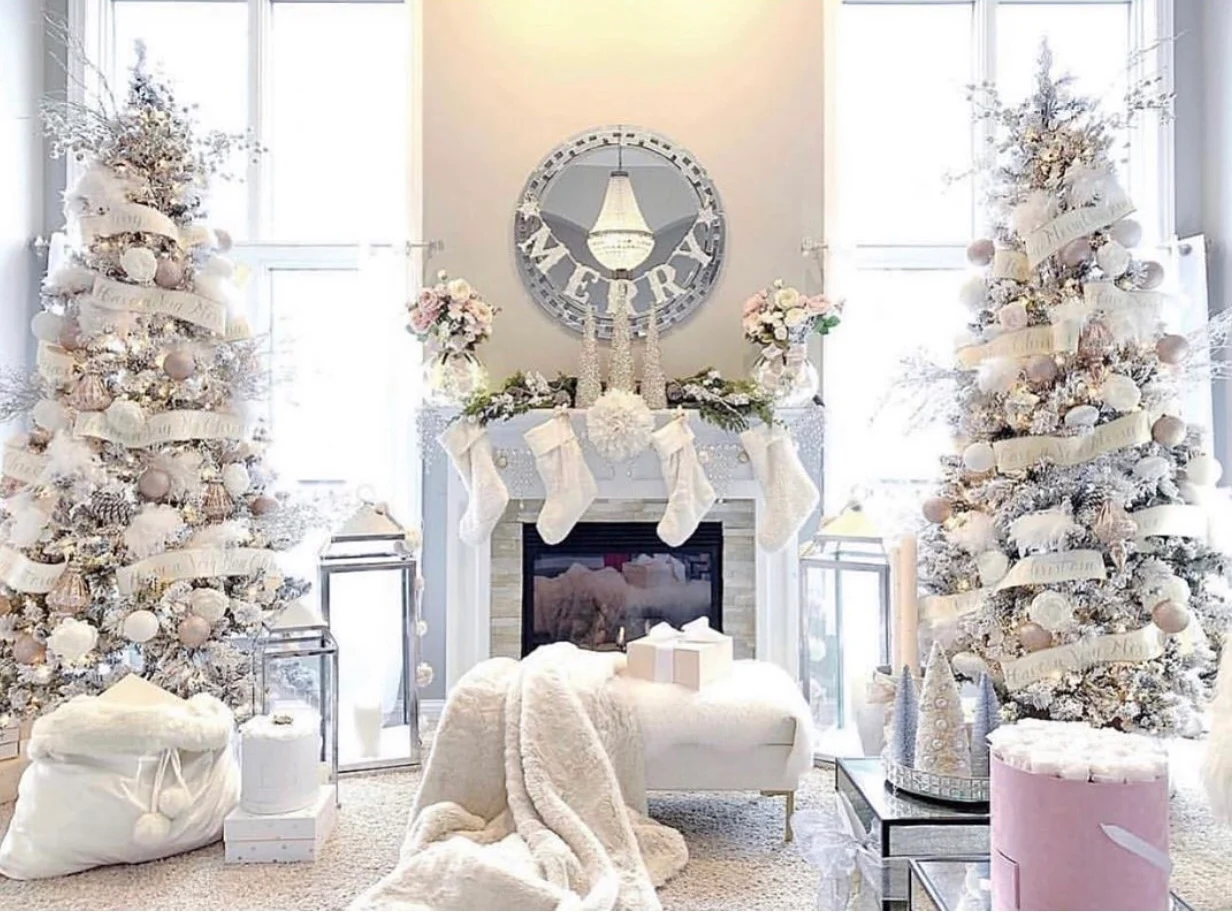 Elegant White Christmas Trees