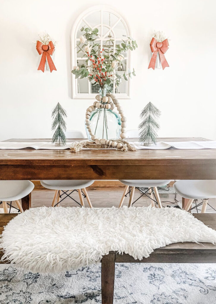 Modern Farmhouse Christmas Dining Decor