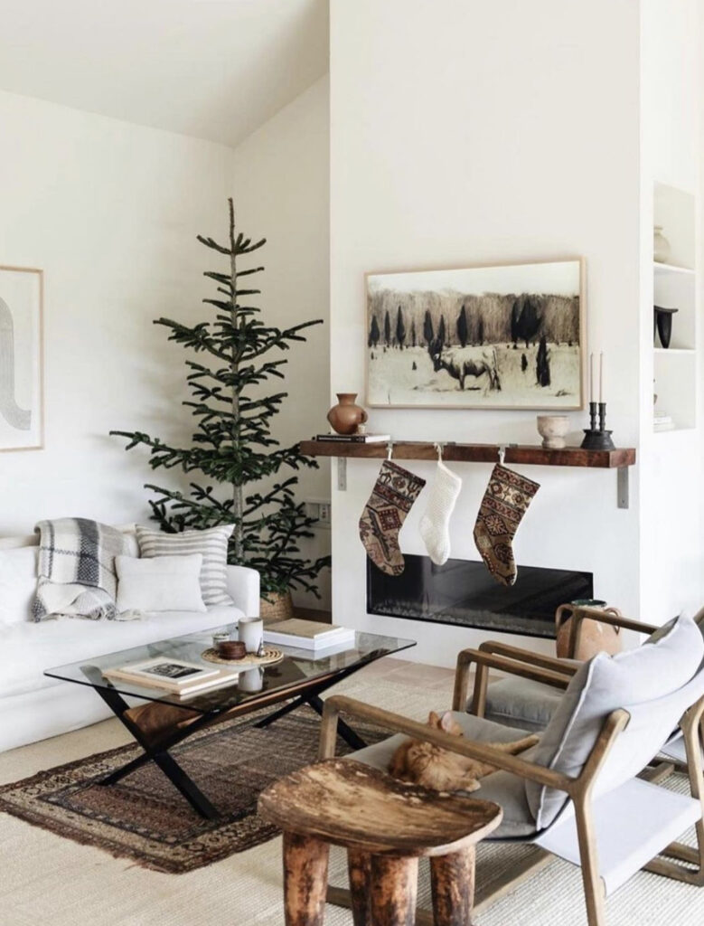 Rustic Bohemian Minimalist Christmas Decor