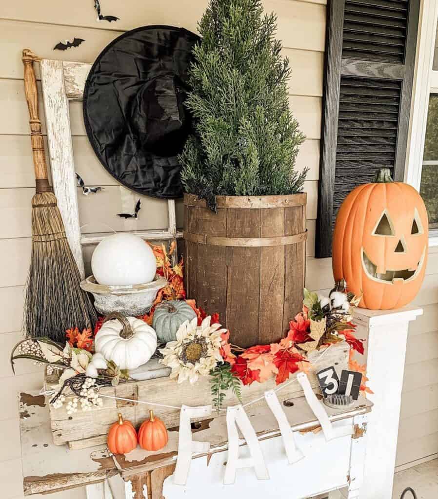 Chic and Charming Halloween Porch