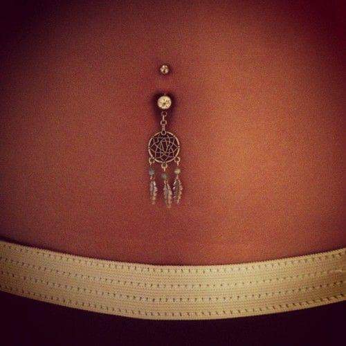 Dreamcatcher Belly Button Piercing