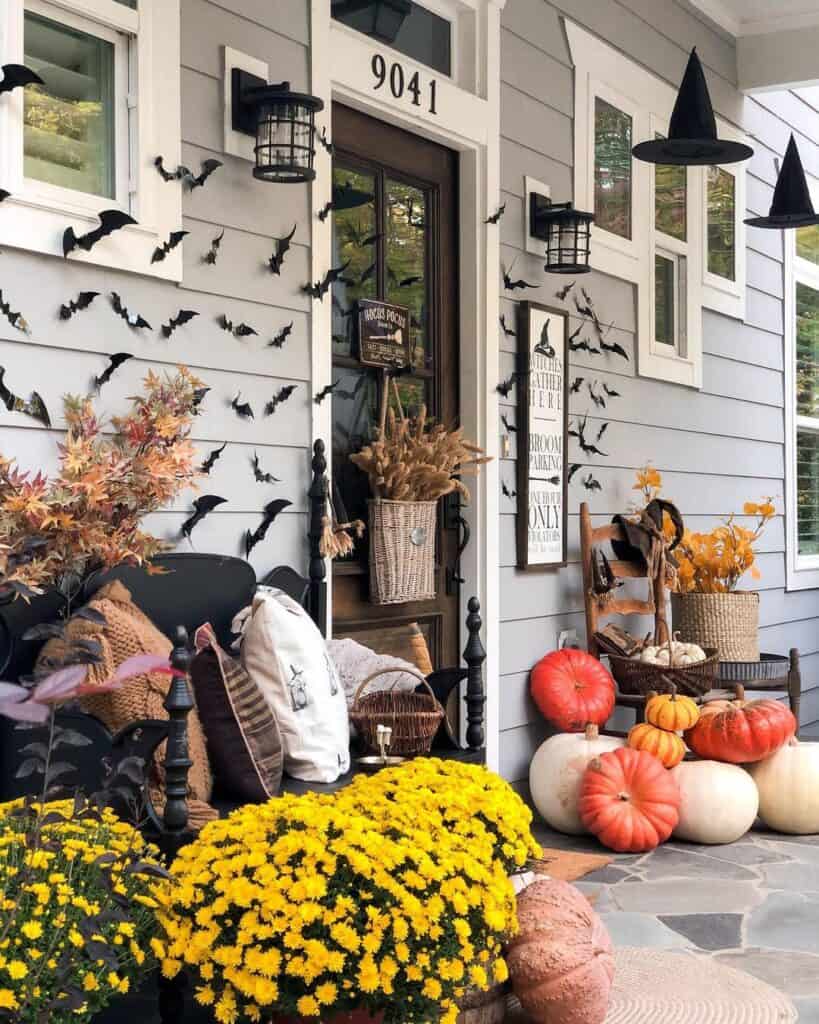 Dreamily Colorful Halloween Porch