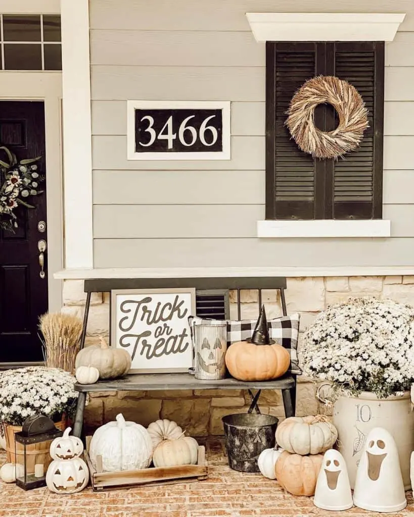 Neutral Halloween Porch