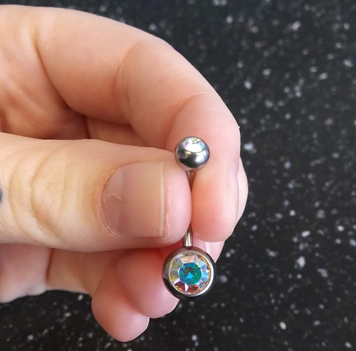 Pretty And Small Stoned Piercing Jewelry