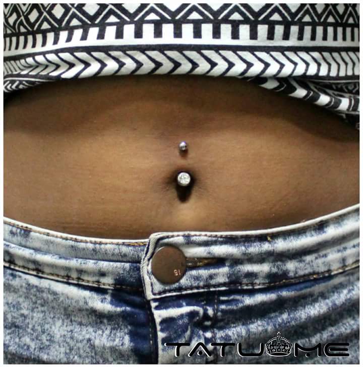 Surgical Steel Piercing Of Belly Button