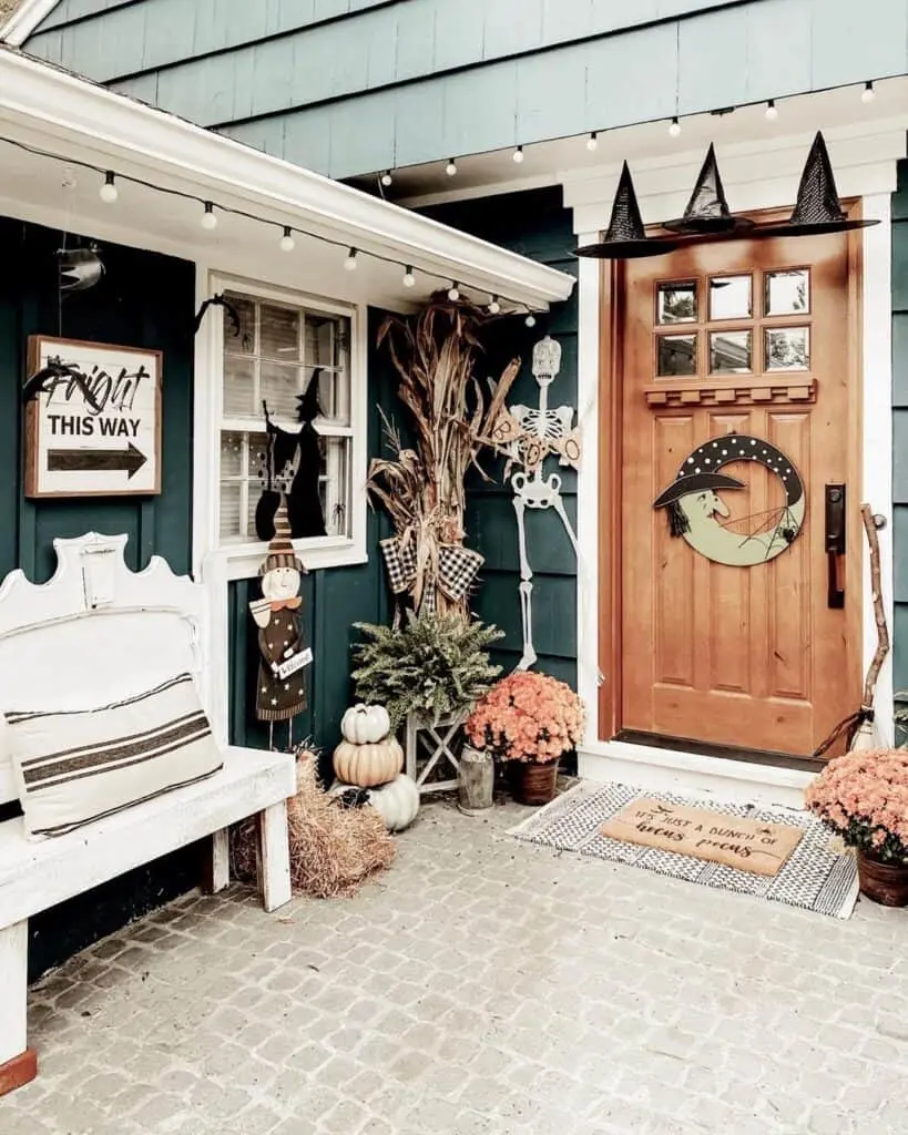 Vintage Witchy Halloween Porch