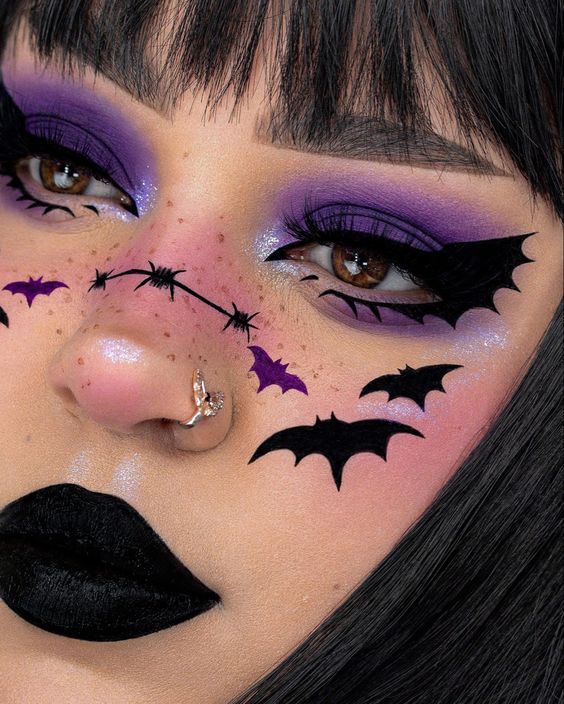 Bat Winged Purple Eyes