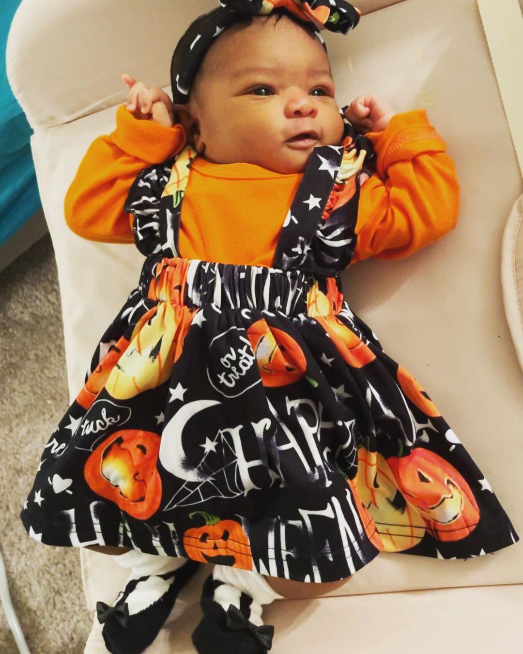 Halloween-Themed Dress for Baby Girl