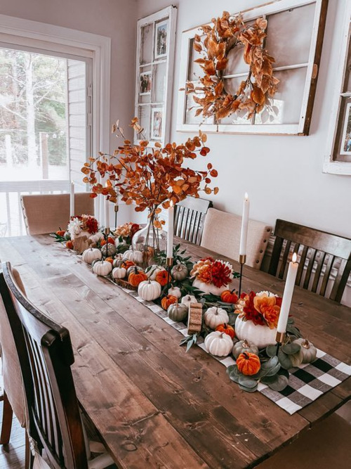 Thanksgiving abundant pumpkin display